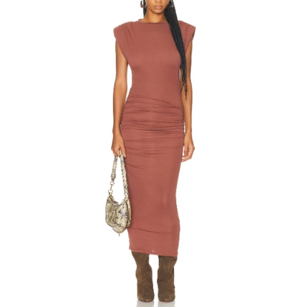 Marant Etoile Donna Dress Women's Burnt Henna Size 36 | US 4